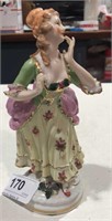 Antique Porcelain Victorian Woman by Maruyama