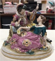 Antique Porcelain Victorian Couple by Maruyama