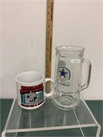 Dallas Cowboy Coffee Mug and Beer Mug