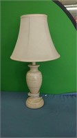 Distressed side table lamp