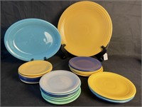 21 pc. Lot Vintage Fiestaware, incl Platter