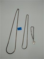 Sterling silver Necklaces & bracelet 23 grams