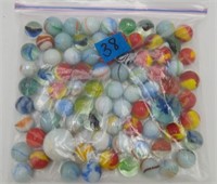 VTG swirl glass marbles with shooter