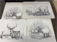 Ted Bieth Prints 1981 - Artist Proofs - Set of 3