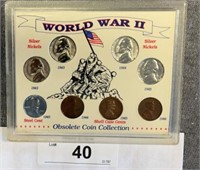 World War II 1940s Coin Collection