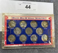 World War II Silver Nickel Set 1940s