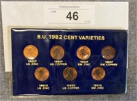 B.U 1982 Cent Varieties