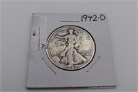 1942 Walking Liberty Half Dollar  Coin Currency