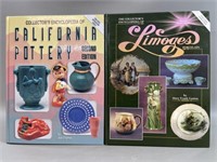 Lot of 2 Collector Books-CA Pottery, Limoges