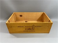 Pine Robert Mondavi Calif. Winery Box