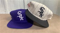 VTG MLB White Sox Hats w Snap Backs (2)
