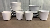 Ceramic Dinnerware White Sets