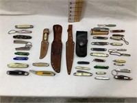 Pocket Knife Collection, Well Used/ Sharpened