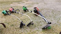 Lot of Gas powered lawn tools