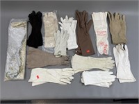 Vintage Lot of Female Formal Gloves