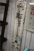 LARGE VINTAGE METAL AD THERMOMETER