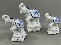 1980's Porcelain Elephant Lot