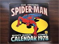 VINTAGE THE AMAZING SPIDER-MAN CALENDER 1978