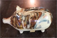 5" Folk Art Pig Bank