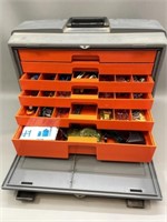 Tool Box with Trays and Contents