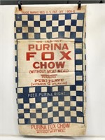 Purina Fox Chow Canvas Feed Sack
