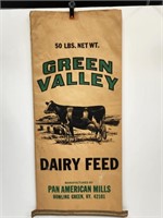 Green Valley Dairy Feed Paper Feed Sack