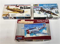 3 Assorted Model Airplanes