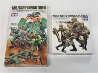 2 Military Miniatures Infantry Troops Model Kits