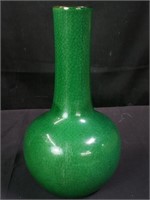 Asian glazed pottery vase
