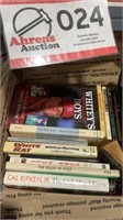 Several boxes of novels, box of sports, assorted