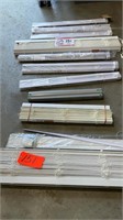 Window coverings sizes as shown: In Line…43” ,