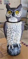 Plastic bobble-head owl. 18ins