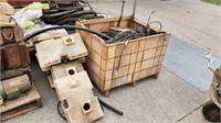 Pallet of Misc Parts and Plastic Tanks