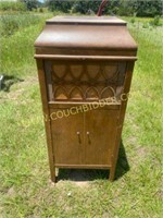 antique Record Cabinet - Missing Player