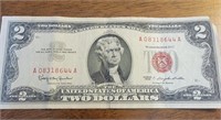 1963 $2 bill, red seal
