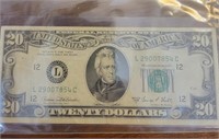 1969 C $20 Dollar bill. Beautiful note.