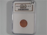 1995 Double die obverse Lincoln ms68 Dgs1024