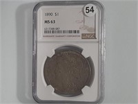 1890 Morgan Dollar MS63  Dgs1054