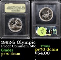 Proof 1992-S Olympic Modern Commem Half Dollar 50c