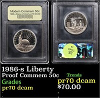 Proof 1986-s Liberty Modern Commem Half Dollar 50c