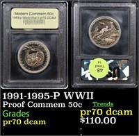 Proof 1991-1995-P WWII Modern Commem Half Dollar 5