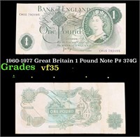 1960-1977 Great Britain 1 Pound Note P# 374G Grade