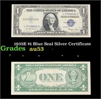 1935E $1 Blue Seal Silver Certificate Grades Selec