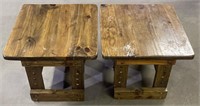 (PQ) 2 End Tables (bidding on one times the