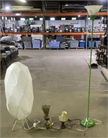 (FG) 4 Table and Floor Lamps Tallest 71” Shortest