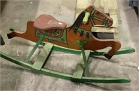 Primitive style hobbyhorse decoration measures