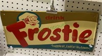 Vintage Frosty drink sign - happiest taste in