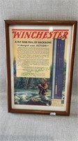 Vintage Winchester advertisement. Frame measures