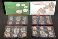 Coins - 1993 and 1994 United States uncirculated