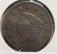 1820 Large Cent Small Date
